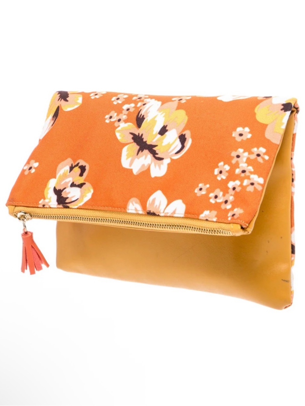 RACHEL PALLY Floral Fold-Over Clutch NWOT